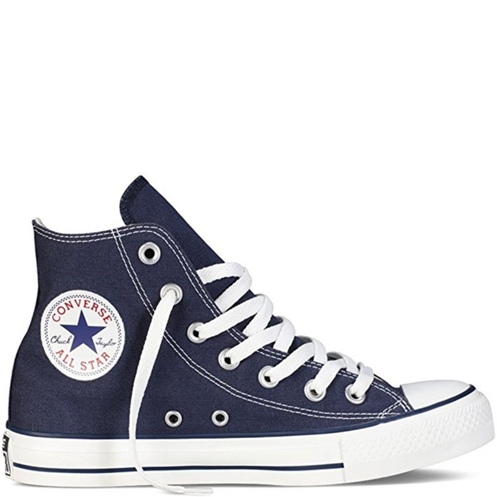 NAVY CONVERSE HIGH TOPS